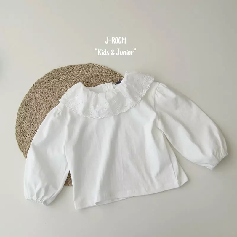 J-Room - Korean Children Fashion - #Kfashion4kids - Lace Shirring Tee - 10