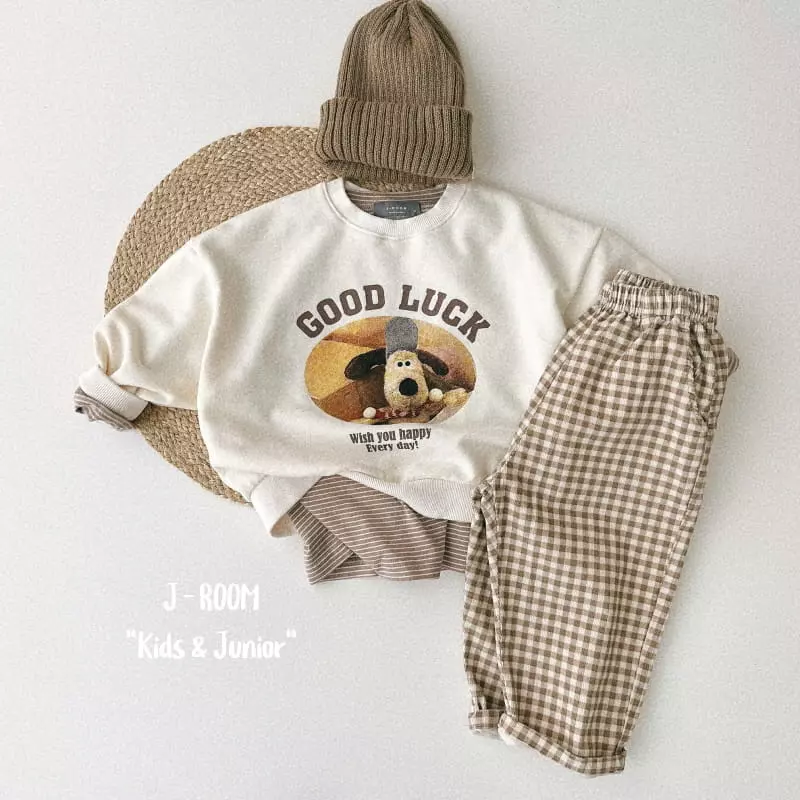 J-Room - Korean Children Fashion - #childofig - Rib Check Pants - 5