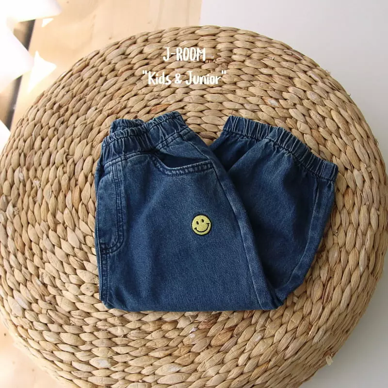J-Room - Korean Children Fashion - #childrensboutique - Embrodiery Denim Jogger Pants - 10