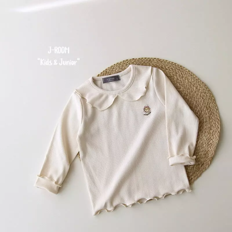 J-Room - Korean Children Fashion - #childrensboutique - Rib Collar Tee - 6