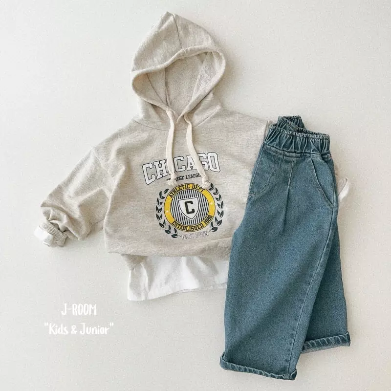 J-Room - Korean Children Fashion - #childofig - Chicago Hoody Tee - 4