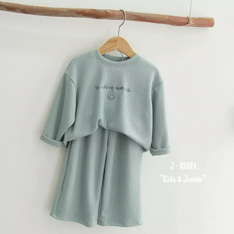 J-Room - Korean Children Fashion - #designkidswear - Verry Wide Top Bottom Set - 2