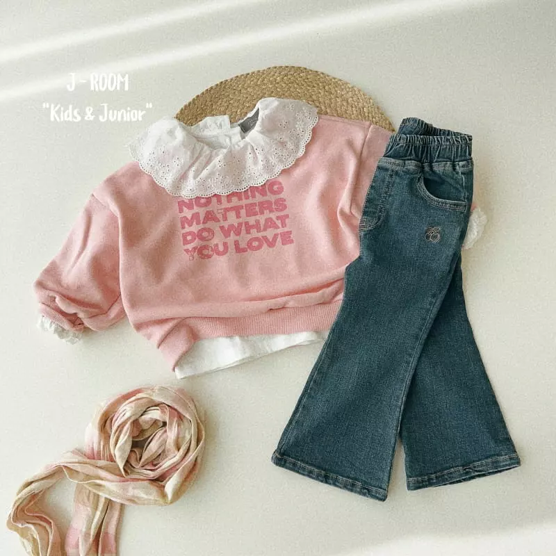 J-Room - Korean Children Fashion - #discoveringself - Lace Shirring Tee - 5