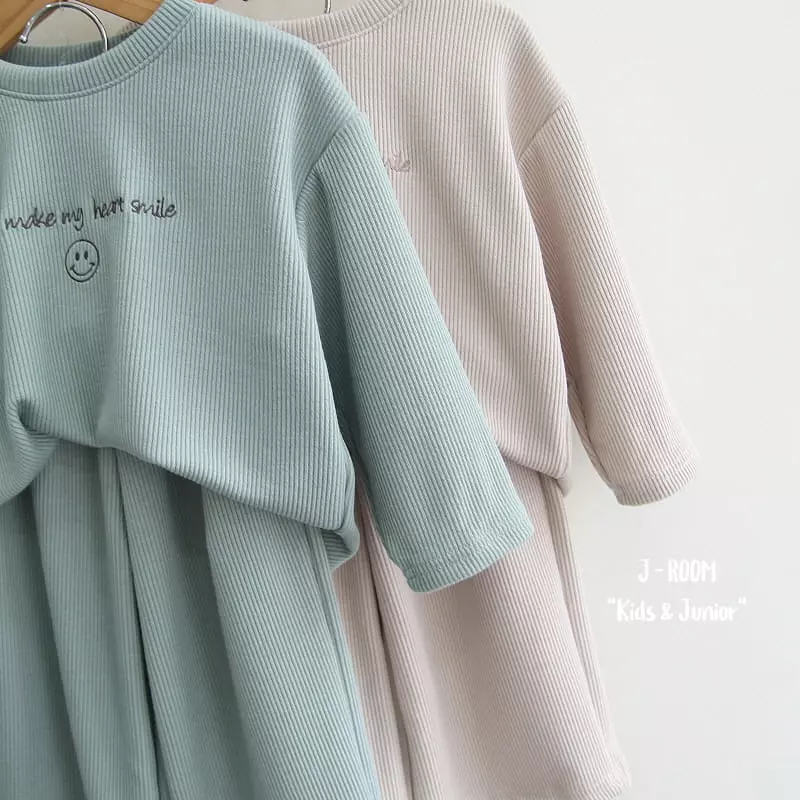 J-Room - Korean Children Fashion - #discoveringself - Verry Wide Top Bottom Set - 4