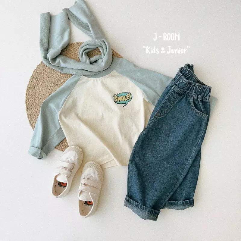 J-Room - Korean Children Fashion - #discoveringself - Smile Raglan Tee - 4