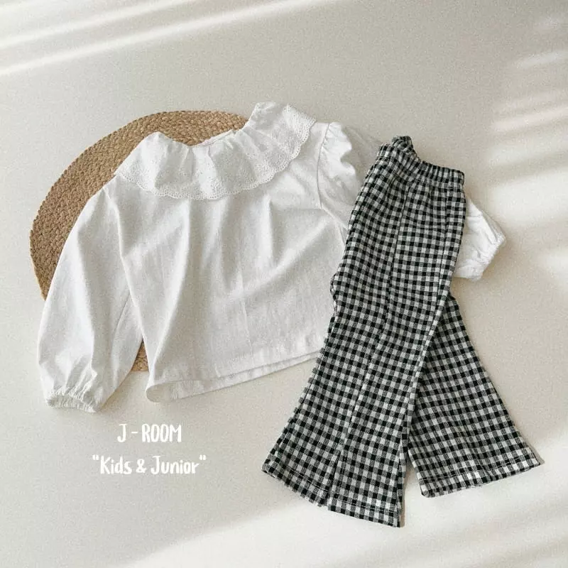 J-Room - Korean Children Fashion - #fashionkids - Lace Shirring Tee - 6