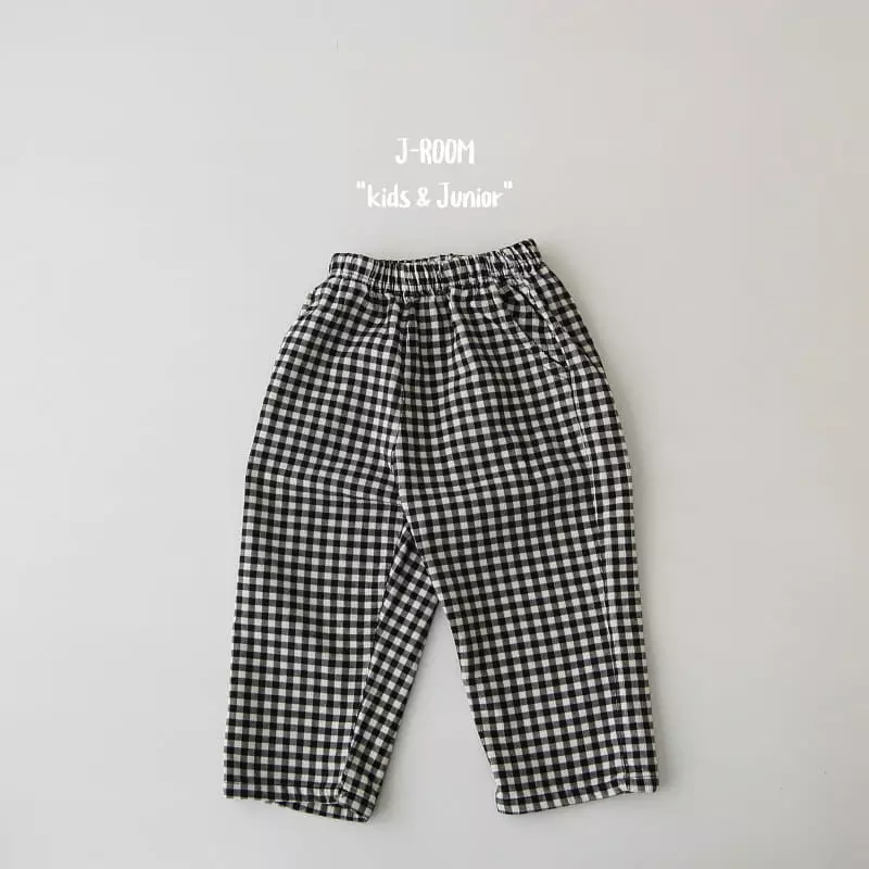 J-Room - Korean Children Fashion - #kidsshorts - Rib Check Pants - 10