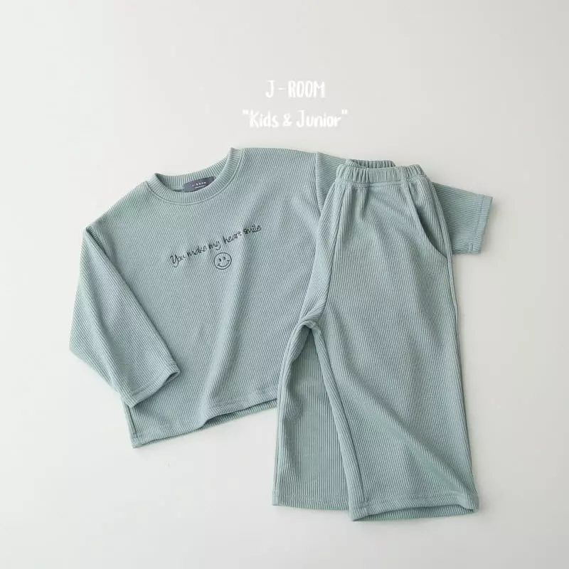 J-Room - Korean Children Fashion - #kidsshorts - Verry Wide Top Bottom Set - 5