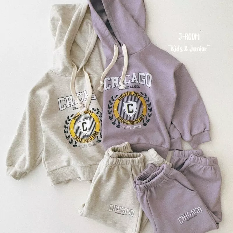 J-Room - Korean Children Fashion - #kidsshorts - Chicago Hoody Tee - 8