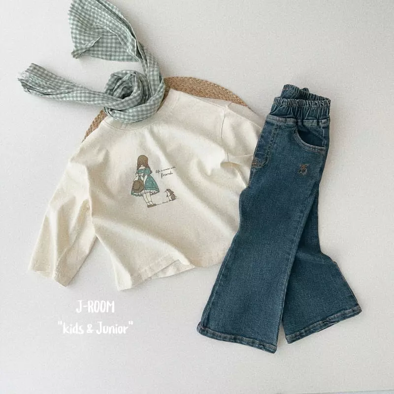 J-Room - Korean Children Fashion - #fashionkids - Girl Paint Tee - 4