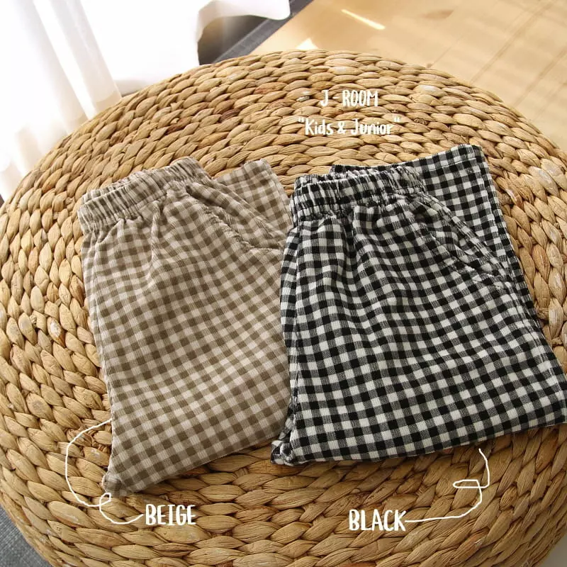 J-Room - Korean Children Fashion - #kidsstore - Rib Check Pants - 11