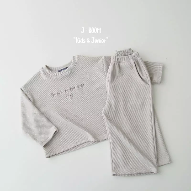 J-Room - Korean Children Fashion - #kidsstore - Verry Wide Top Bottom Set - 6
