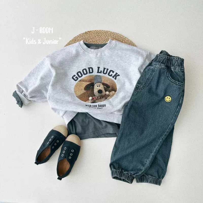 J-Room - Korean Children Fashion - #magicofchildhood - Embrodiery Denim Jogger Pants - 5