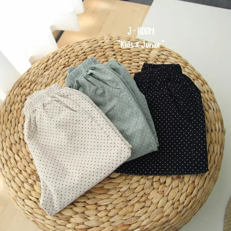 J-Room - Korean Children Fashion - #minifashionista - Dot Rib Pants