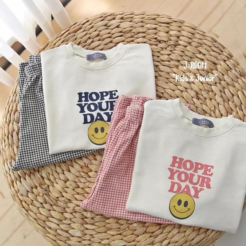 J-Room - Korean Children Fashion - #prettylittlegirls - Rib Check Top Bottom Set - 11