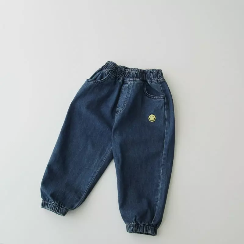 J-Room - Korean Children Fashion - #prettylittlegirls - Embrodiery Denim Jogger Pants - 7