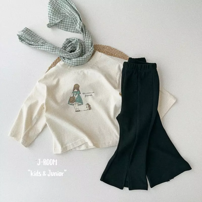 J-Room - Korean Children Fashion - #todddlerfashion - Span Slit Pants - 6