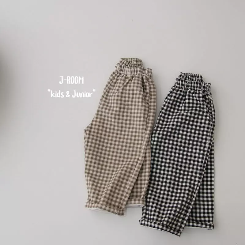 J-Room - Korean Children Fashion - #todddlerfashion - Rib Check Pants - 2
