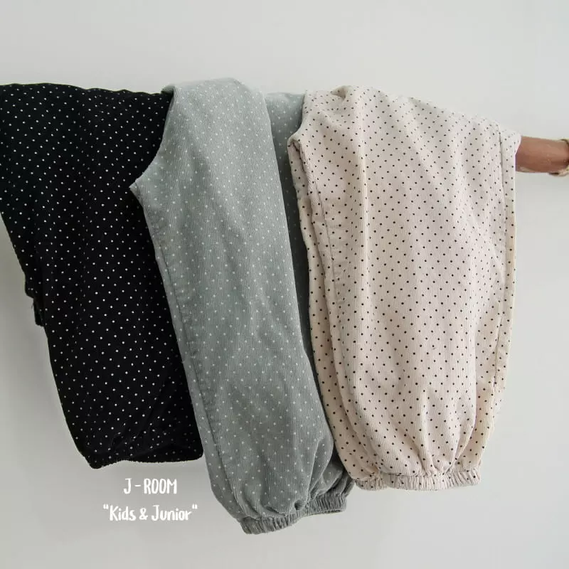 J-Room - Korean Children Fashion - #todddlerfashion - Dot Rib Pants - 4