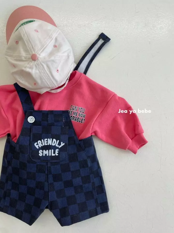 Jeaya & Mymi - Korean Baby Fashion - #babyoninstagram - Chess Dungarees - 8