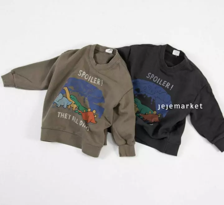 Jeje Market - Korean Children Fashion - #childrensboutique - Dino Sweatshirt