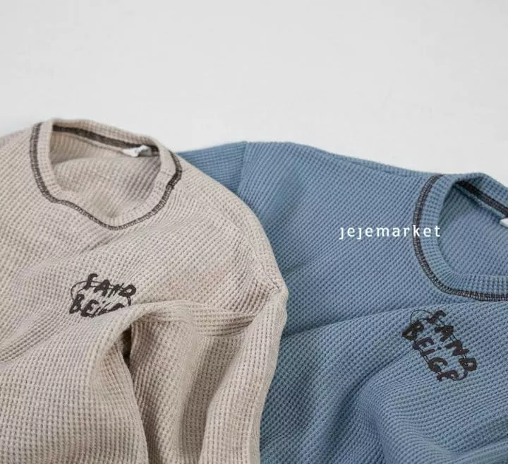 Jeje Market - Korean Children Fashion - #kidzfashiontrend - Sand Waffle TEE