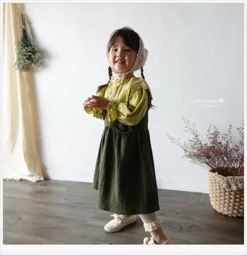 Jm Snail - Korean Children Fashion - #kidzfashiontrend - Honey Stitch One-piece - 9