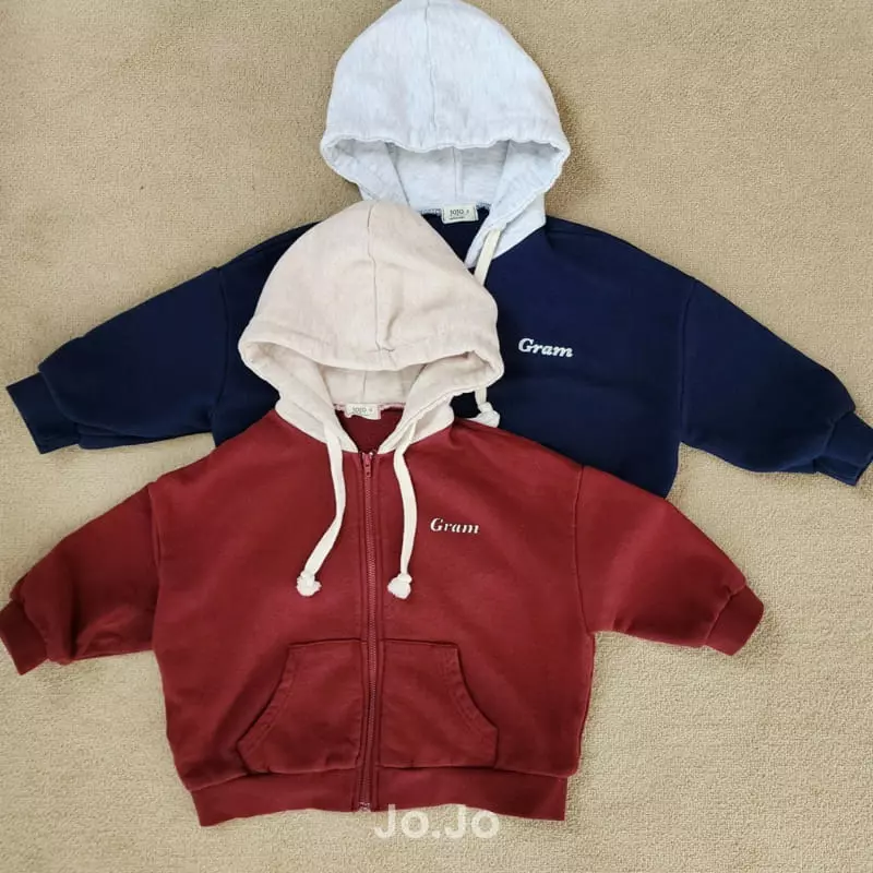 Jo Jo - Korean Children Fashion - #kidsshorts - Gram Hoody Zip-up - 9