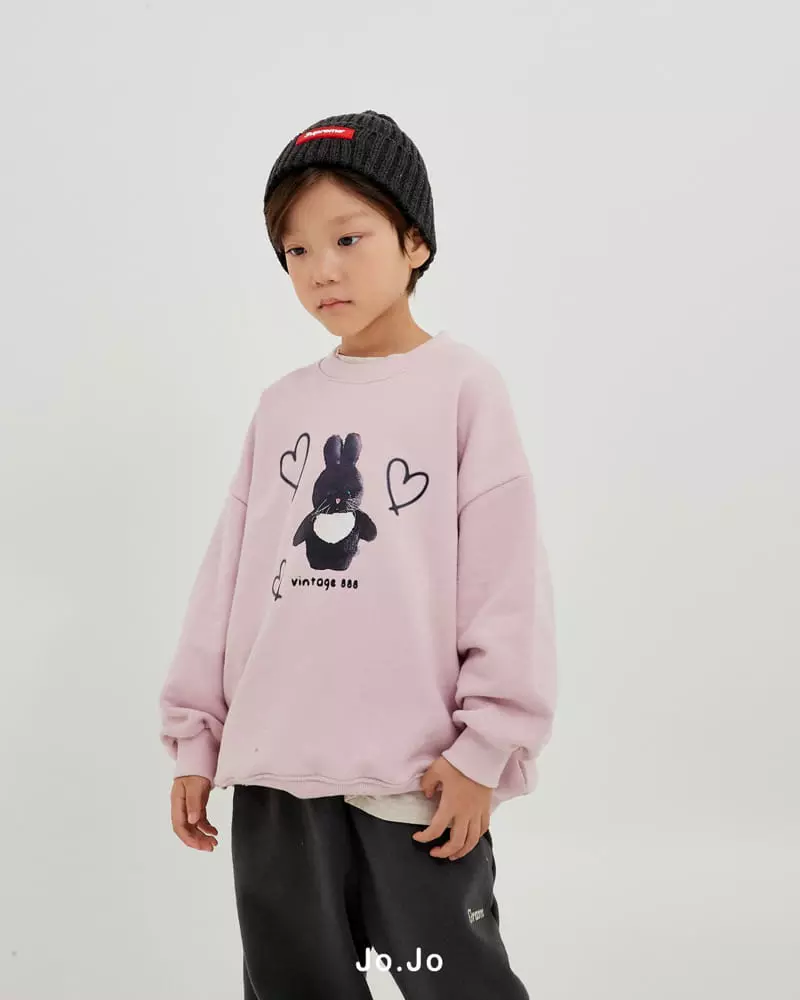 Jo Jo - Korean Children Fashion - #magicofchildhood - Black Rabbit Sweatshirt - 7