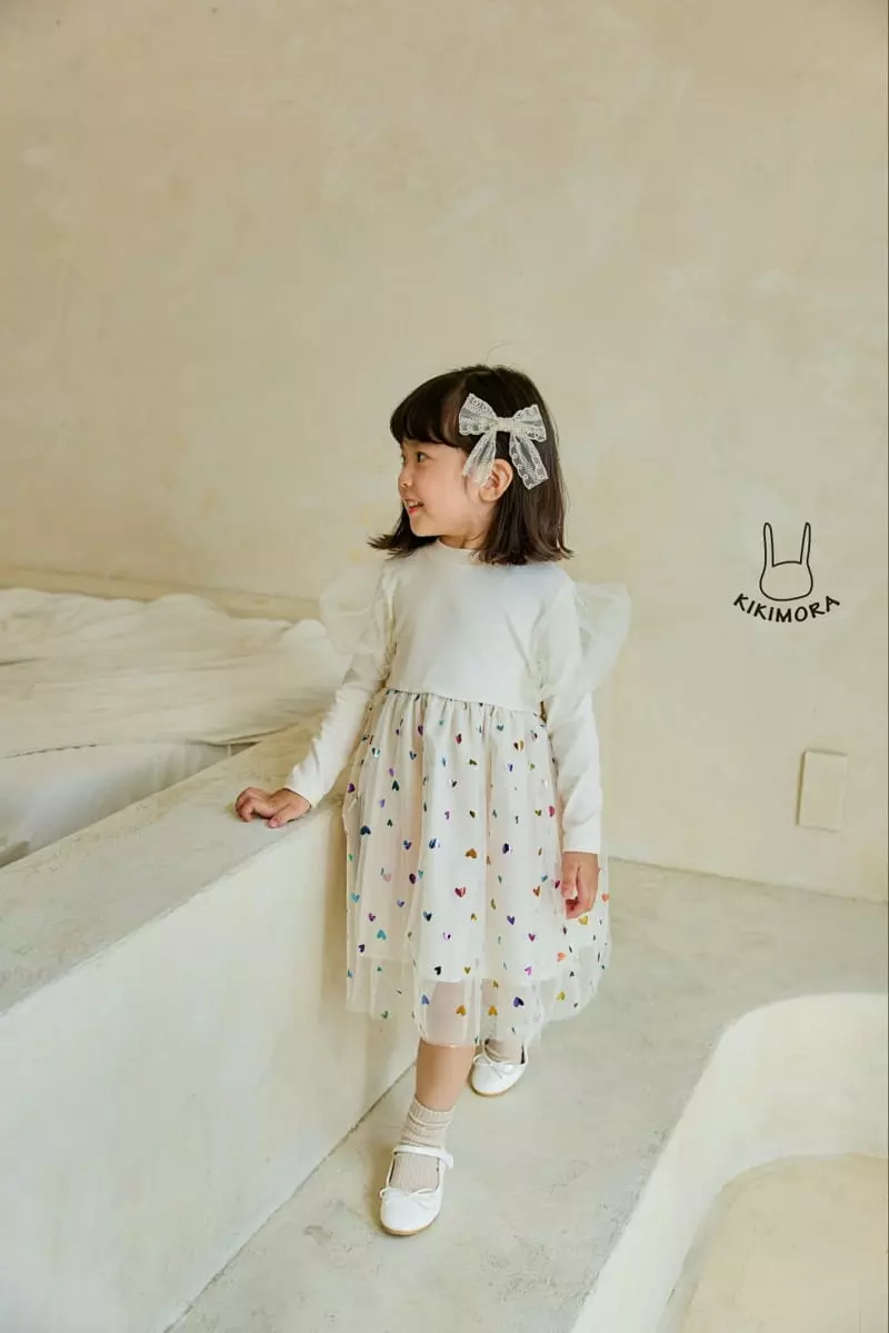 Kikimora - Korean Children Fashion - #childrensboutique - Heart Sha One-piece - 9