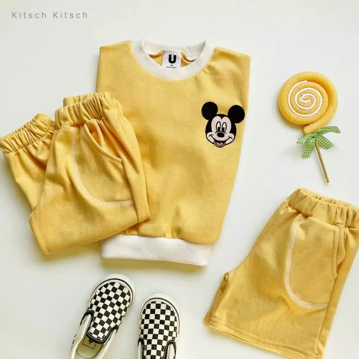 Kitsch Kitsch - Korean Children Fashion - #Kfashion4kids - D M Top Bottom Set - 8