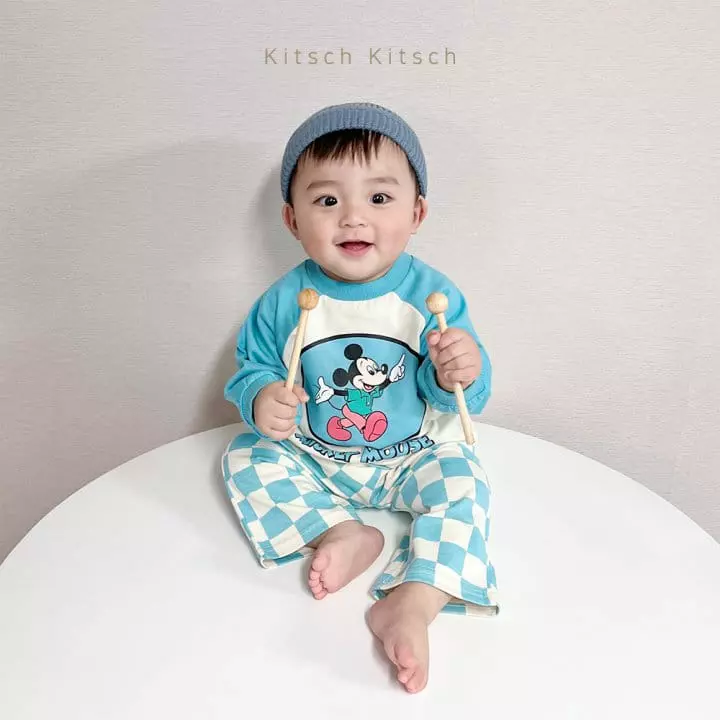 Kitsch Kitsch - Korean Children Fashion - #childrensboutique - M Raglan Top Bottom Set - 11