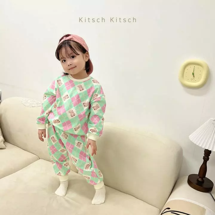 Kitsch Kitsch - Korean Children Fashion - #kidsstore - Argly Top Bottom Set - 5