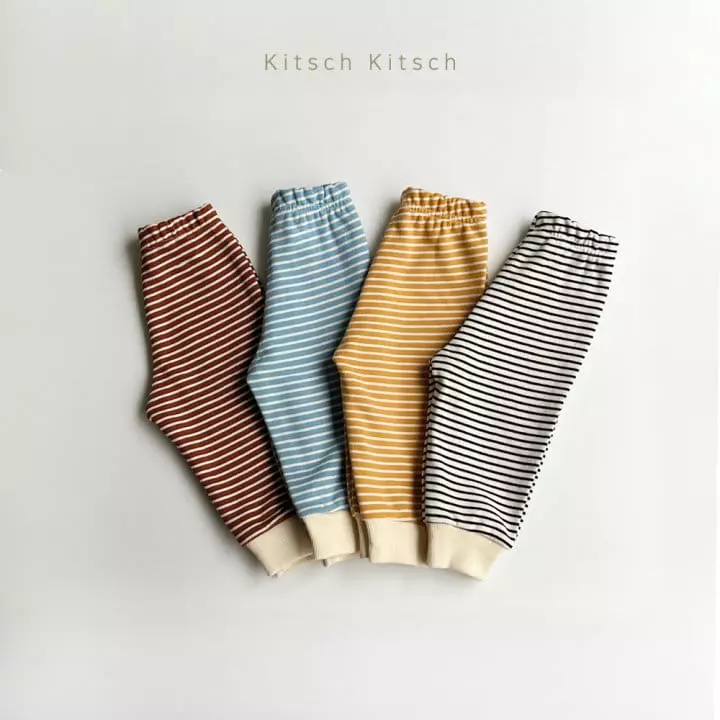 Kitsch Kitsch - Korean Children Fashion - #kidsstore - D Totom Stripes Top Bottom Set