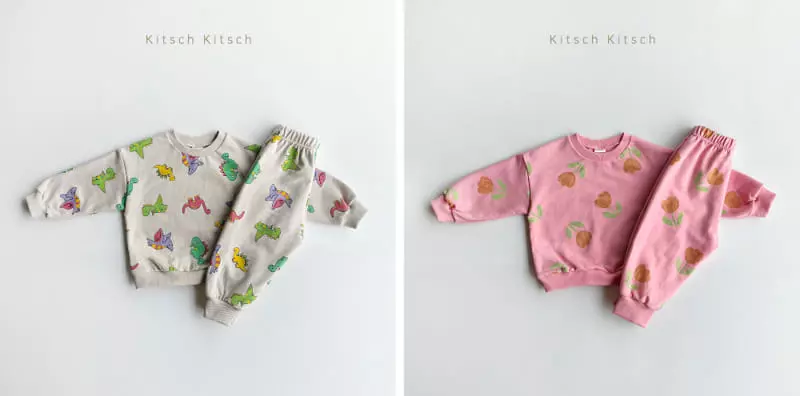 Kitsch Kitsch - Korean Children Fashion - #littlefashionista - Sweet Top Bottom Set - 3