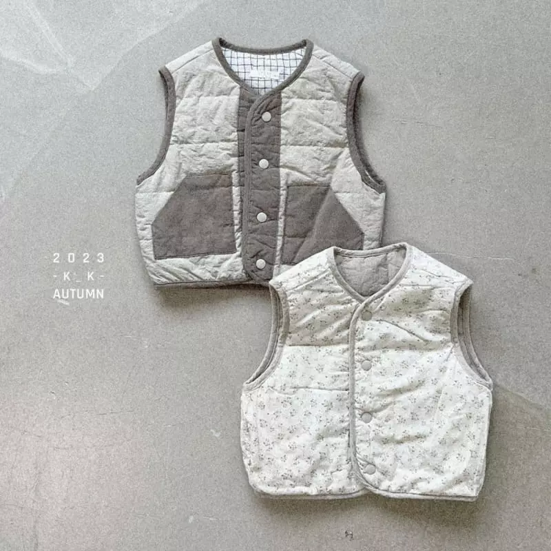 Kk - Korean Children Fashion - #childrensboutique - Reversible Vest