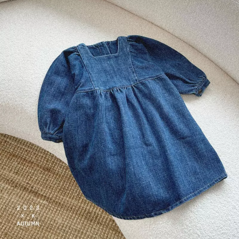 Kk - Korean Children Fashion - #childrensboutique - Page Denim one-piece - 2