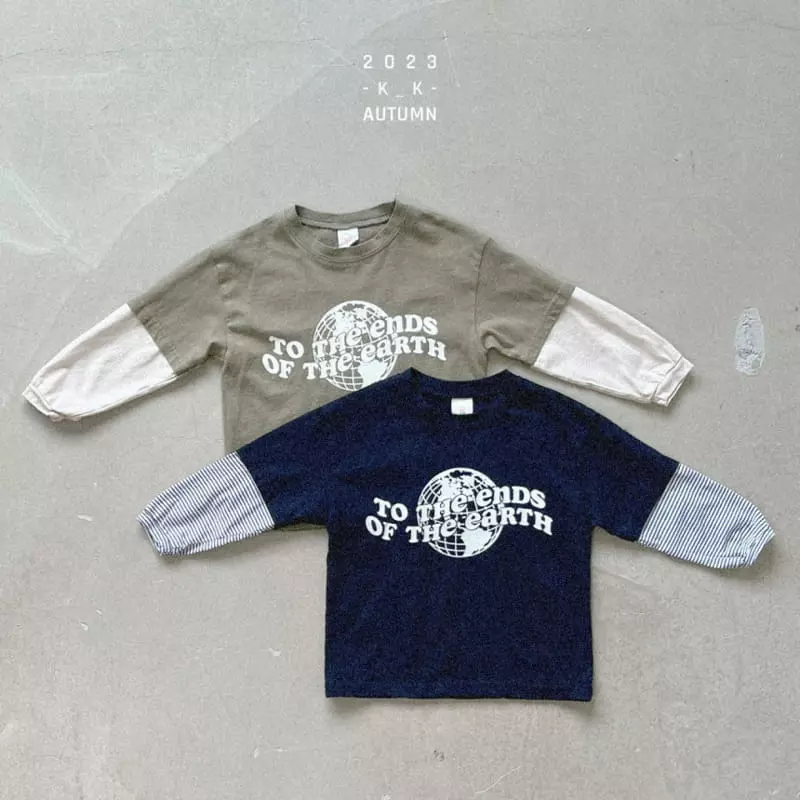 Kk - Korean Children Fashion - #discoveringself - Us Layered Tee - 12