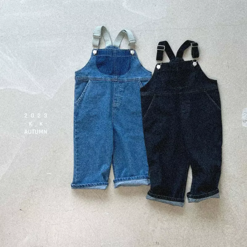 Kk - Korean Children Fashion - #discoveringself - Denim Dungarees - 12