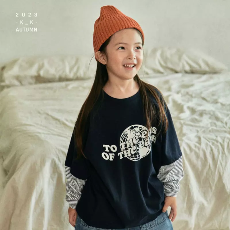 Kk - Korean Children Fashion - #littlefashionista - Us Layered Tee - 2
