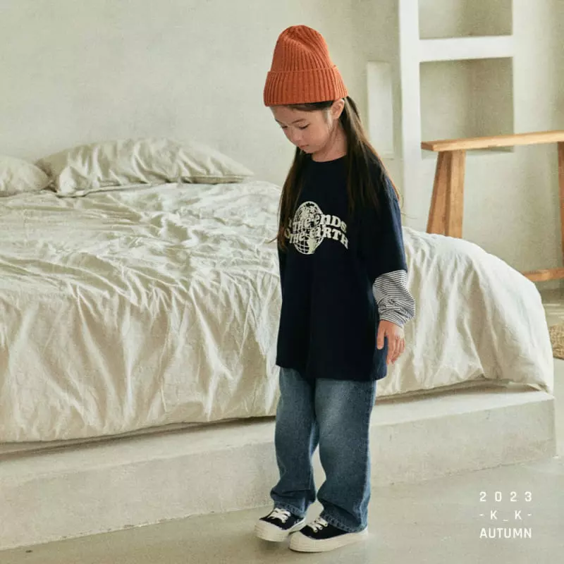 Kk - Korean Children Fashion - #todddlerfashion - Us Layered Tee - 6