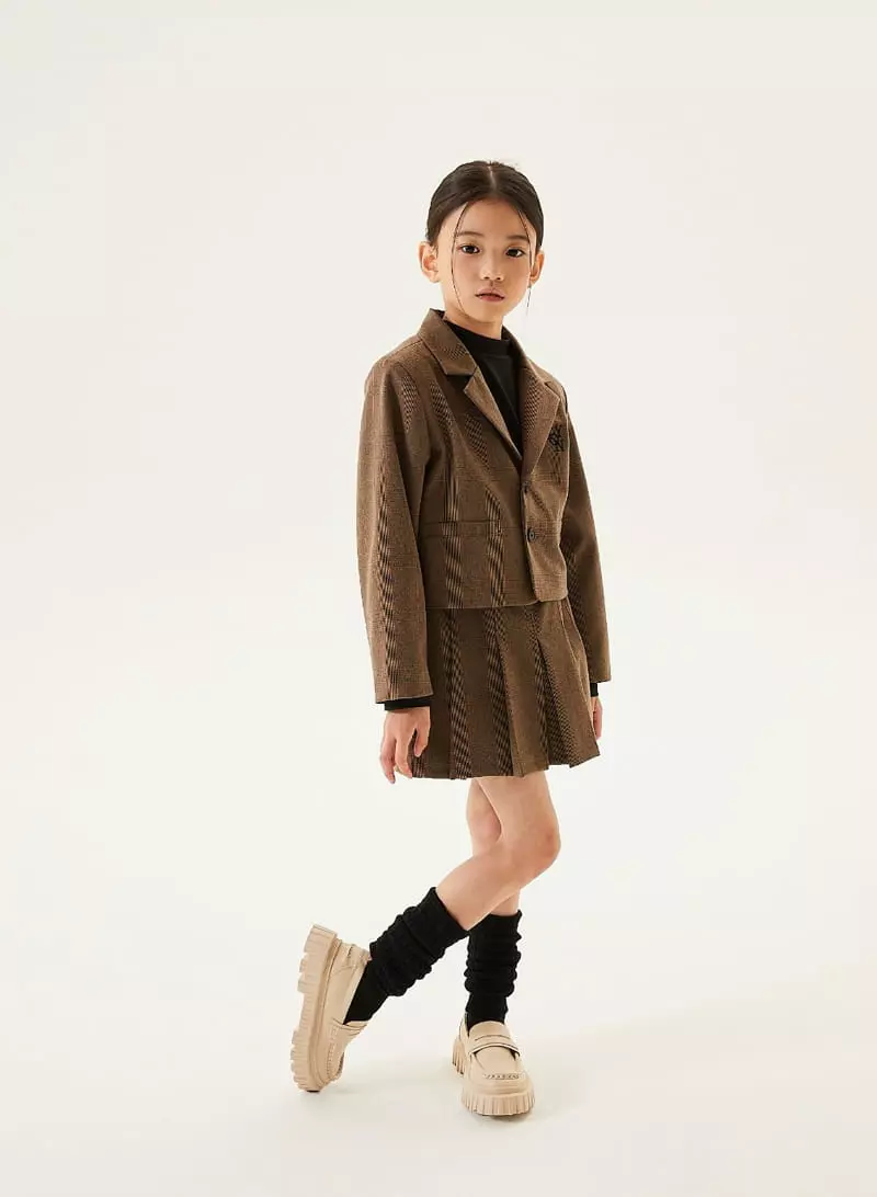 Kokoyarn - Korean Junior Fashion - #designkidswear - Lowell Check Jacket - 12