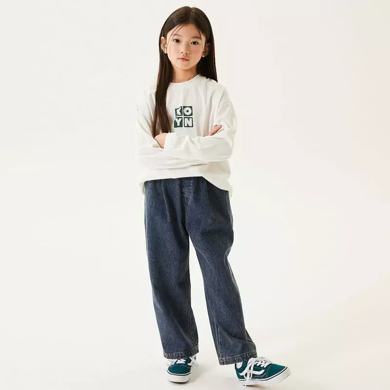 Kokoyarn - Korean Junior Fashion - #discoveringself - Square Logo Tee - 12