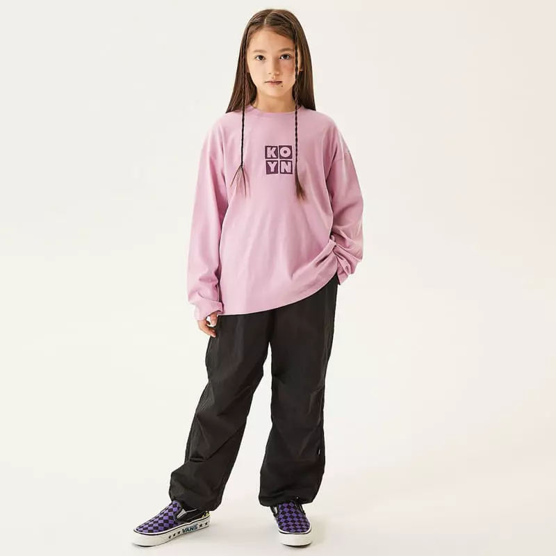 Kokoyarn - Korean Junior Fashion - #magicofchildhood - Square Logo Tee - 4