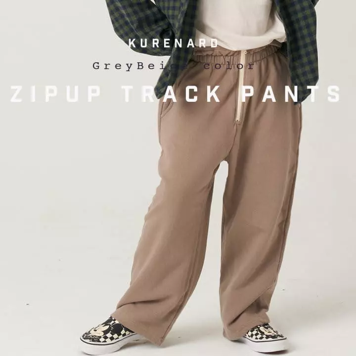 Kurenard - Korean Children Fashion - #childofig - Zip-up Pants