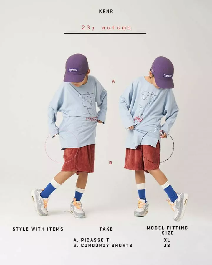 Kurenard - Korean Children Fashion - #kidsshorts - Picaso Tee - 6