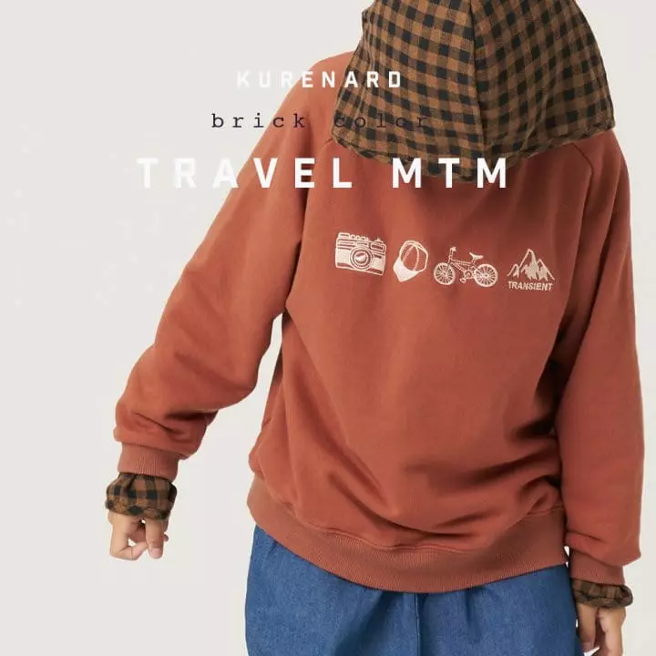 Kurenard - Korean Children Fashion - #minifashionista - Travle Sweatshirt