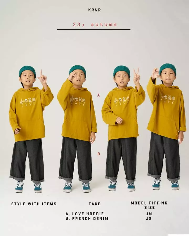 Kurenard - Korean Children Fashion - #todddlerfashion - Love Hoody - 7