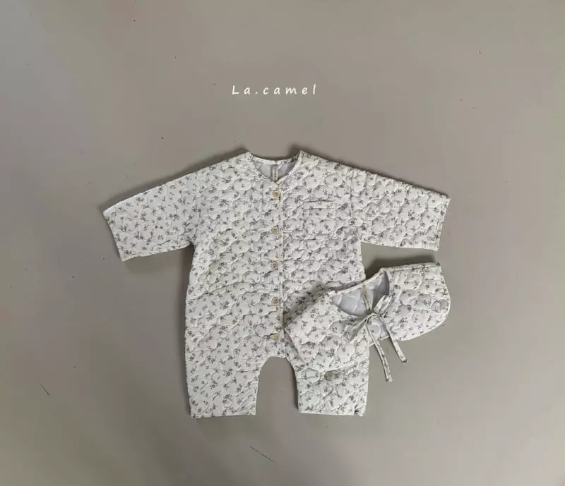 La Camel - Korean Baby Fashion - #babygirlfashion - Honey Padding Bodysuit - 2