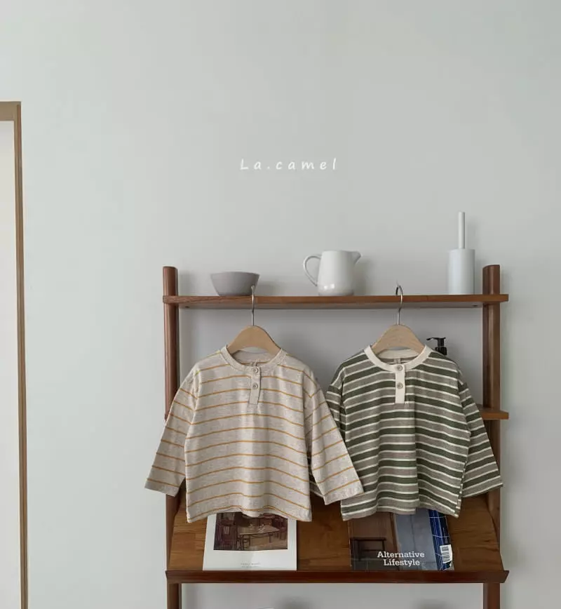 La Camel - Korean Children Fashion - #todddlerfashion - Bagle Tee